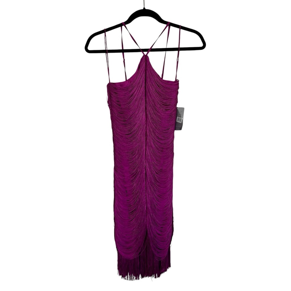 SAYLOR Vianne Fringe Mini Dress in Orchid NWT - Picture 5 of 8